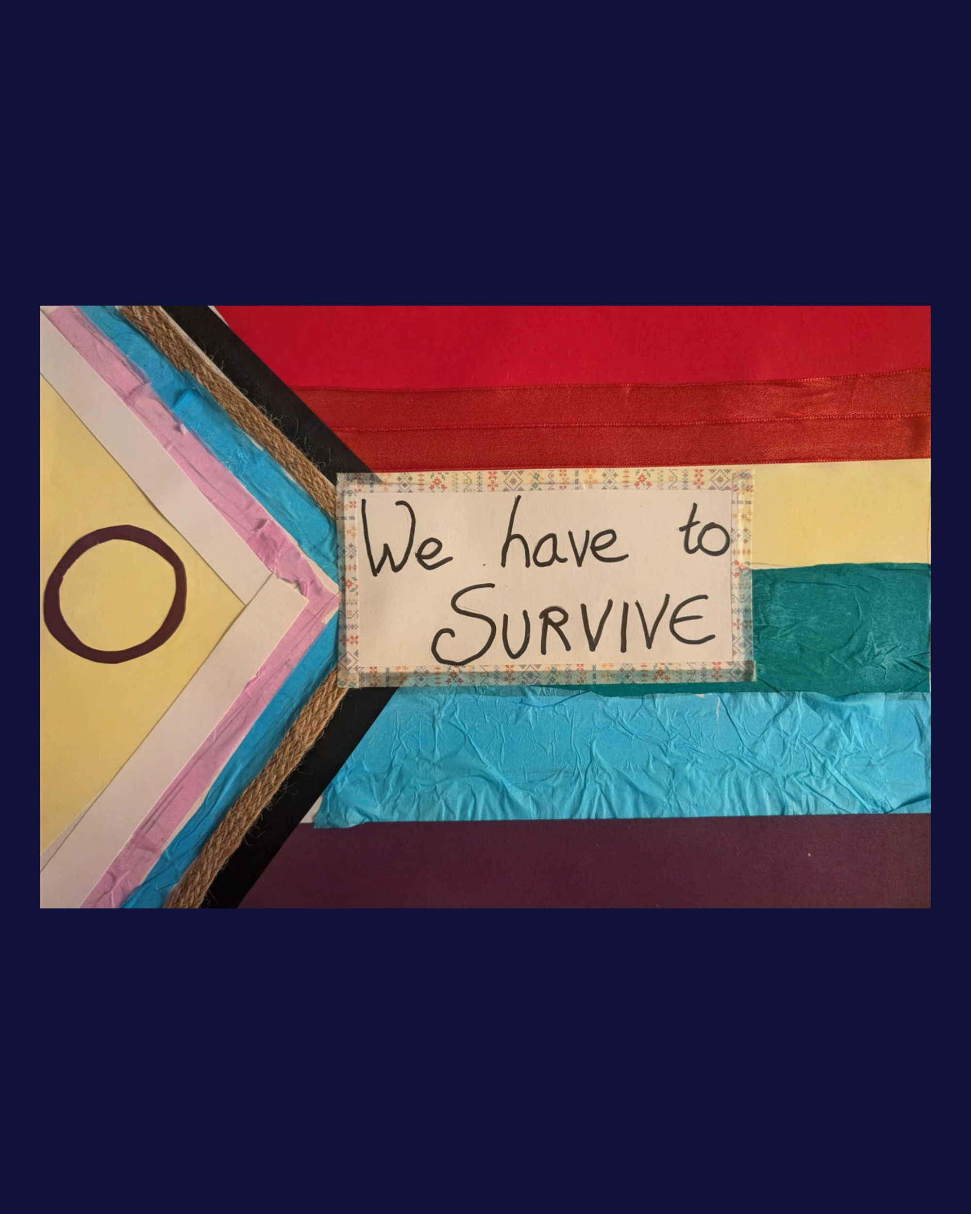 A3 Progress Pride Flag 'Survive' print
