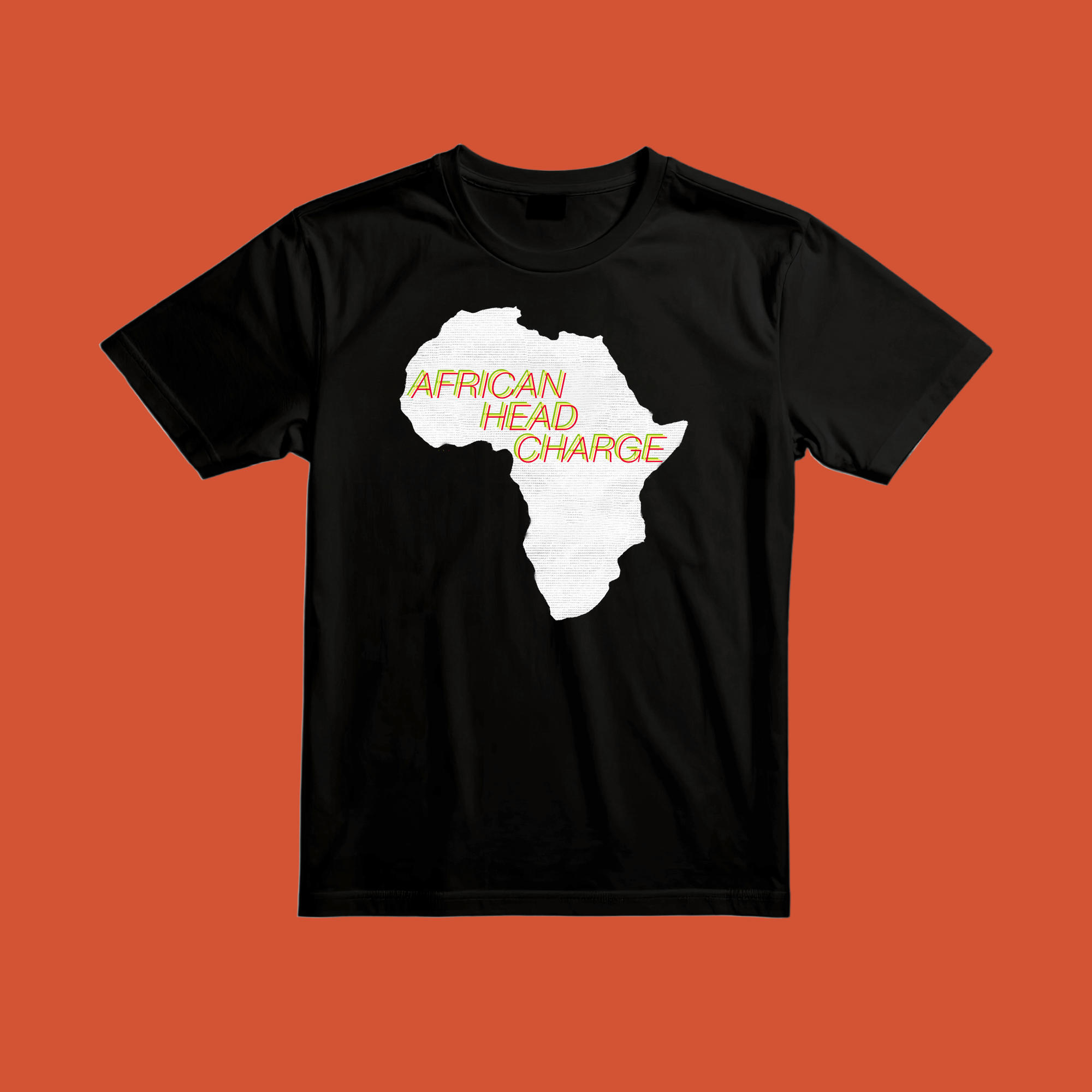Africa on Black T-Shirt