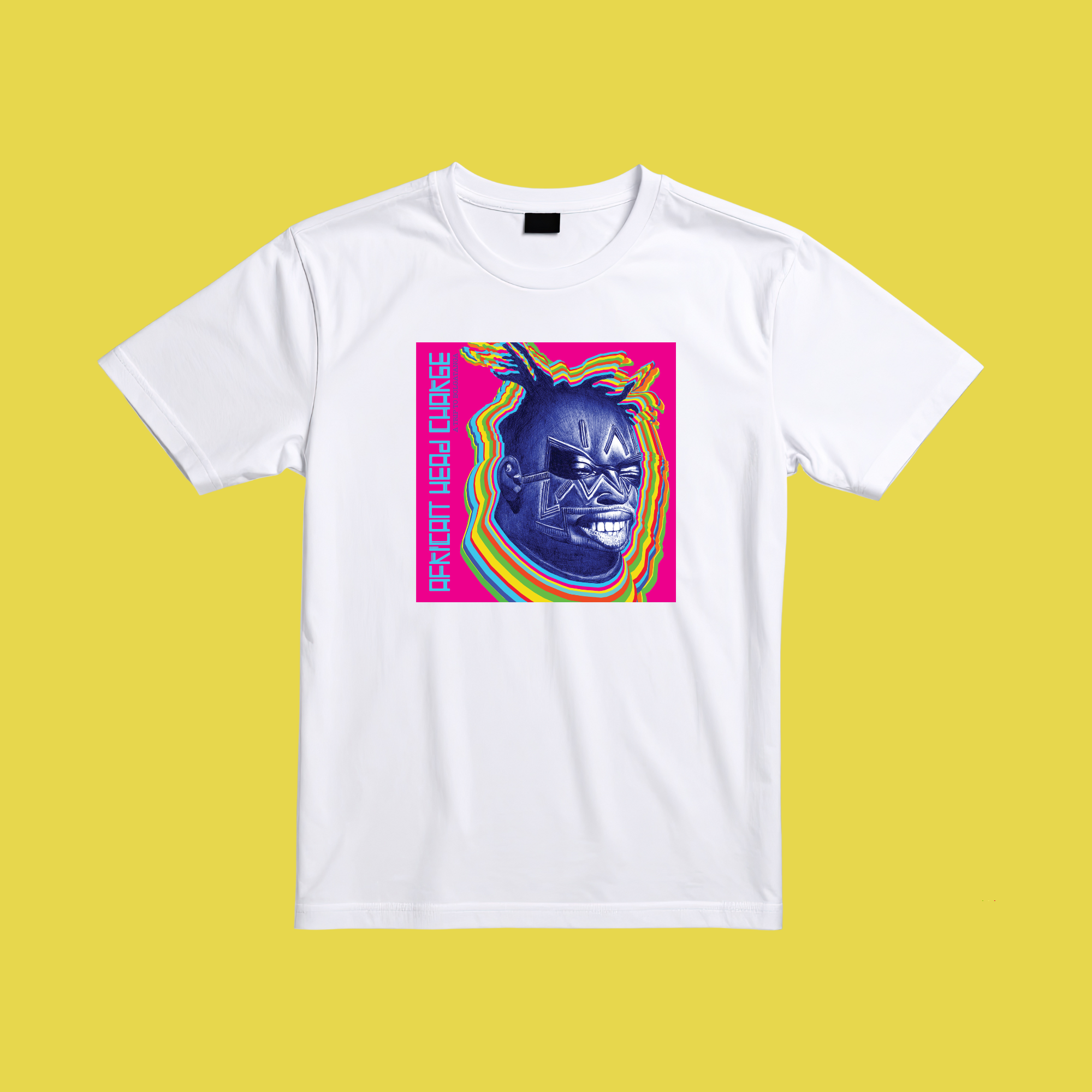 Pink Design on White T-Shirt