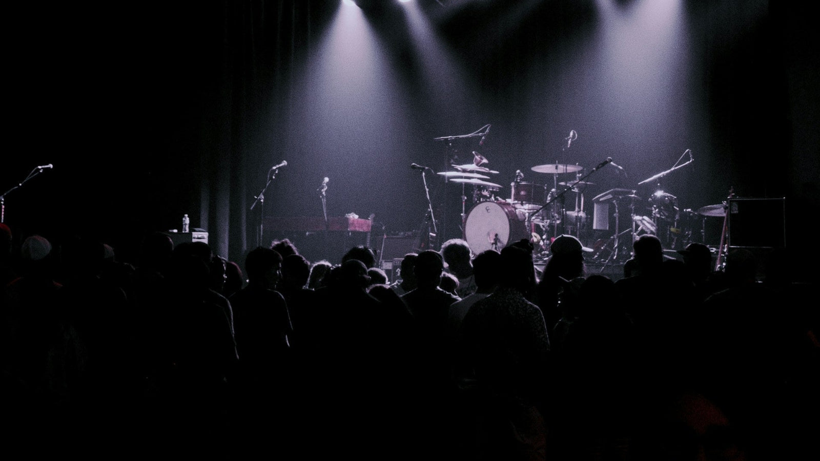 A stage with equipment set up ready to be played