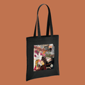 Black 'Letters' Tote Bag