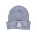 grey beanie with orwellerman logo