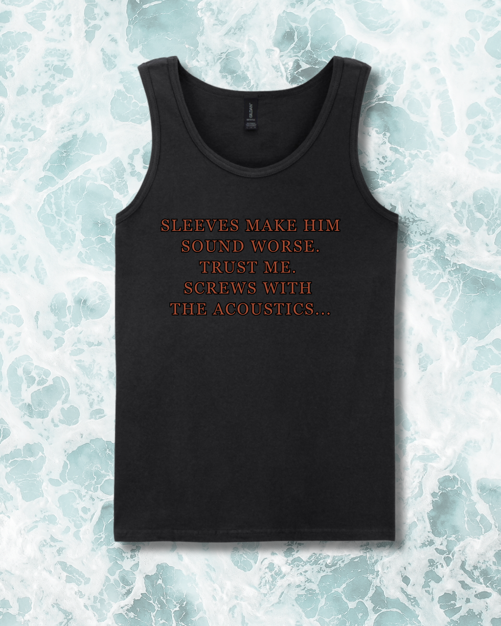 Sleeveless Shirt with slogan