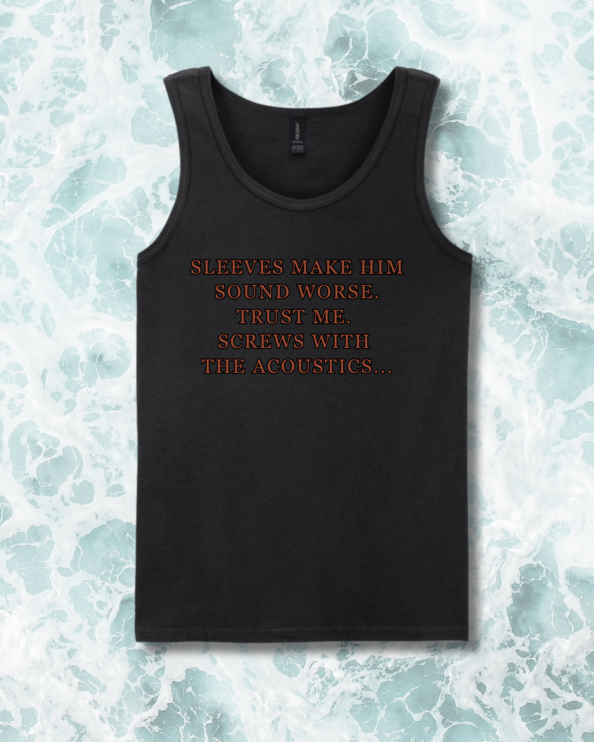 Sleeveless Shirt with slogan