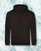 black hoodie that says yeah this is my shanty hoodie
