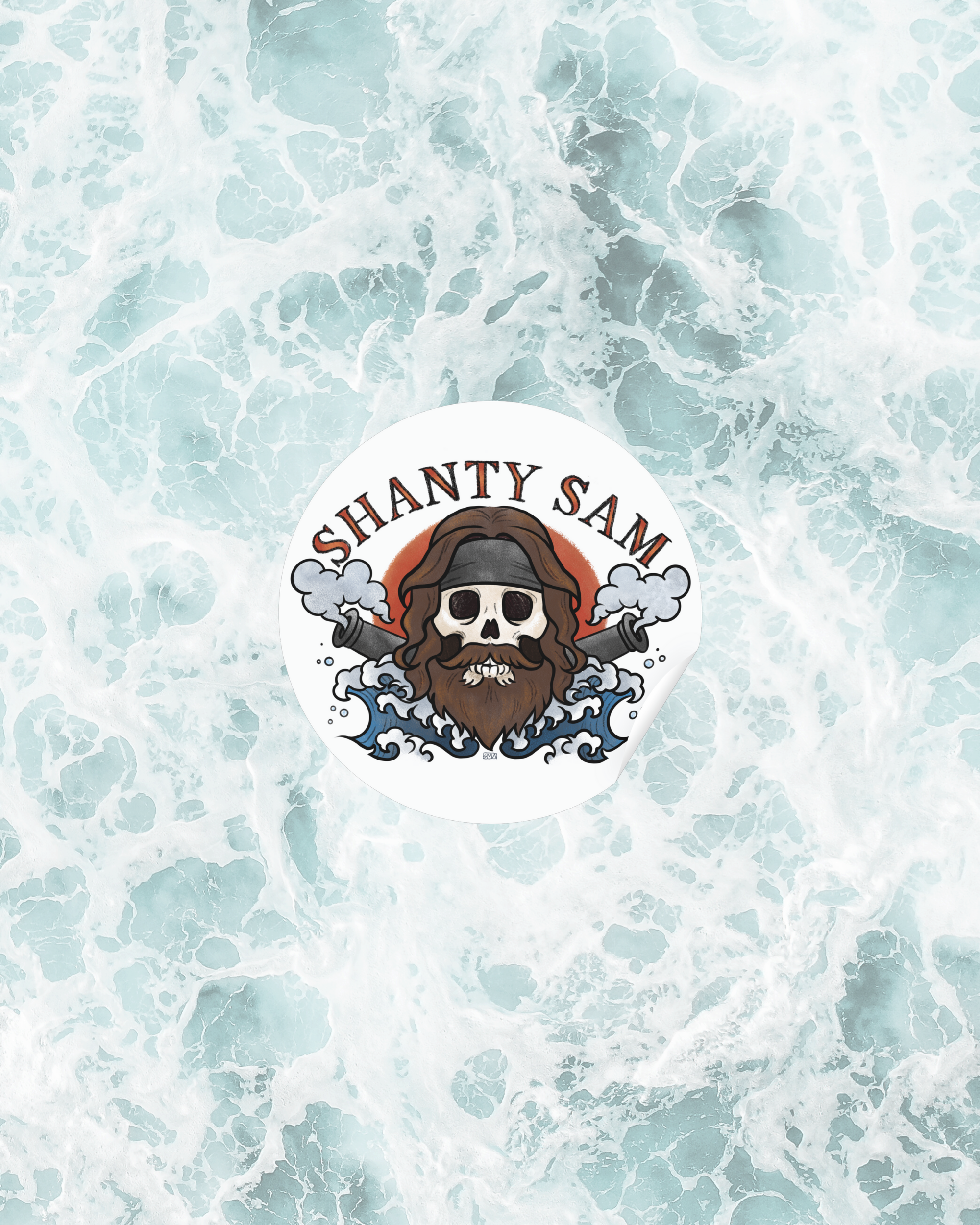 shanty sam logo sticker
